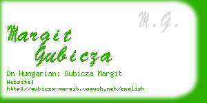 margit gubicza business card